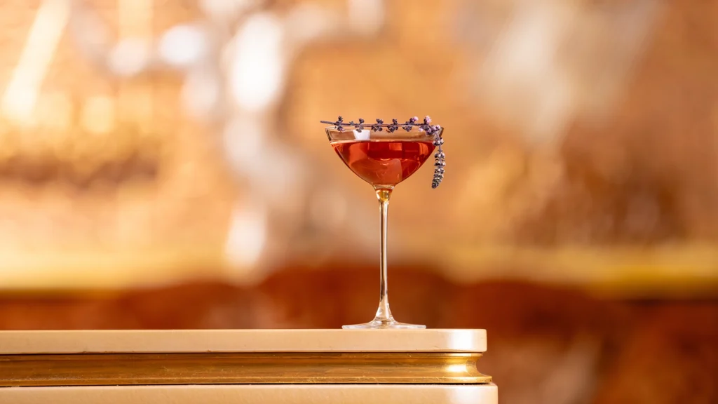 The Sakura cocktail in The Rivoli Bar