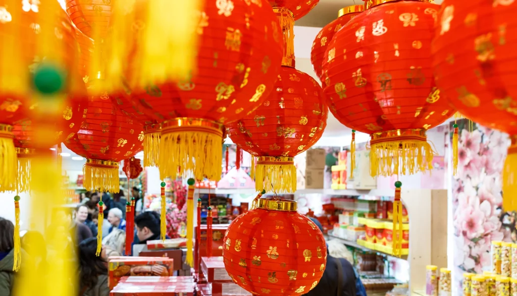 Lanterns for China Town Chinese New Year  in London